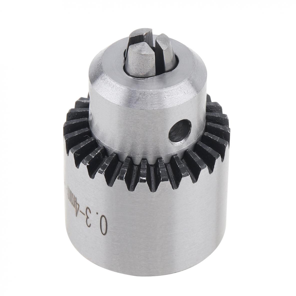 2pcs/lot Drill Collet Chuck Mini 0.3-4mm JTO with 1/4'' Chuck Inner Hole Diameter and Hexagon Key Wrench for DIY Electric Drill