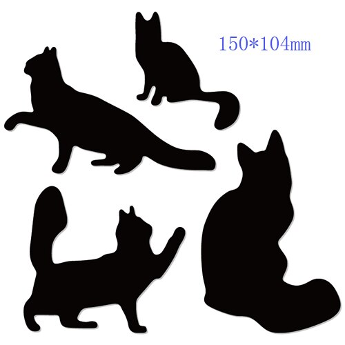 Renard, chat, grenouille, loup élément Animal métal coupe Dies Scrapbooking pour la fabrication de cartes bricolage gaufrage pochoir coupes artisanat Die: Deep blue