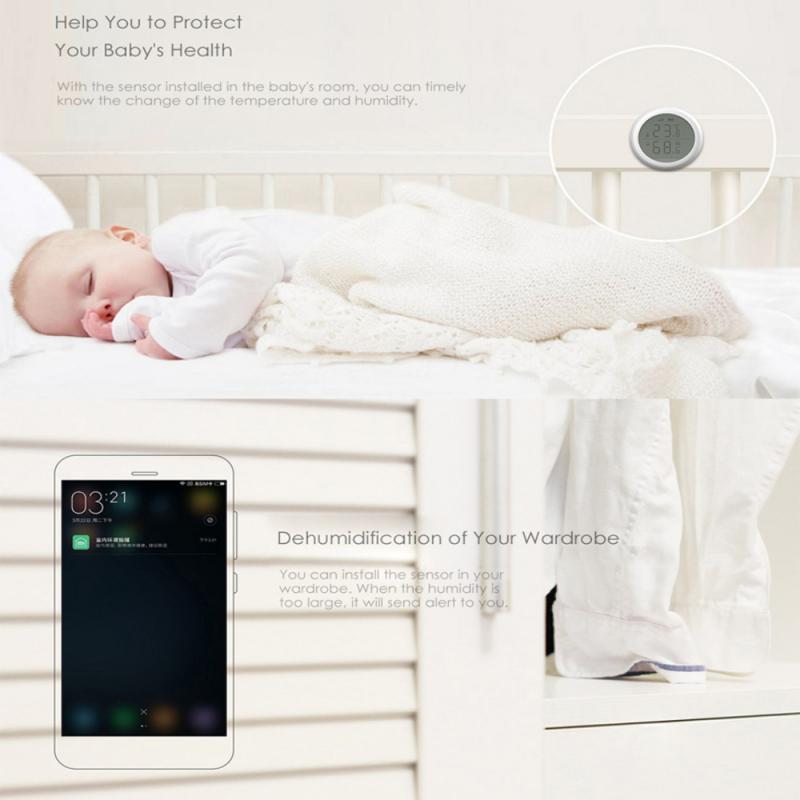 Temperature And Humidity Sensor With LCD Screen Display Working With TuYa ZigBee Hub Smart Temperature Control System Smart Home