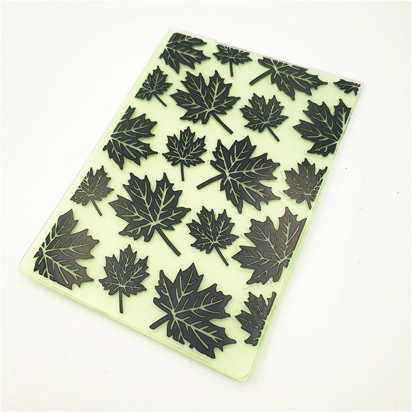 10.5x14.5cm maple leaf Embossing folders Plastic bump Scrapbooking DIY Template Fondant indentation Cake Photo Album Card Make