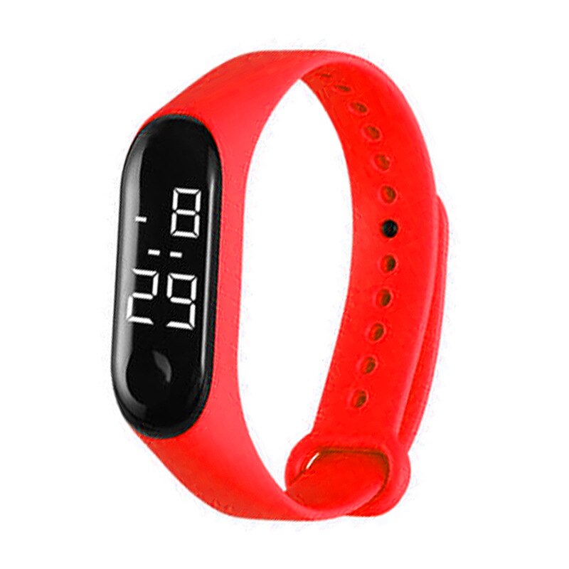 Armbandhorloge kinderhorloge meisjes jongens elektronisch sporthorloge led digitaal kinderhorloge studentenhorloge: A12