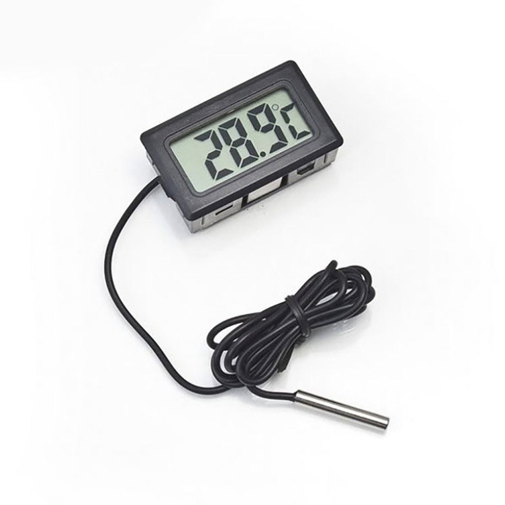 Araba termometre araba süsler LCD ekran dijital saat araba-styling sıcaklık ölçer ölçer balık tankı buzdolabı