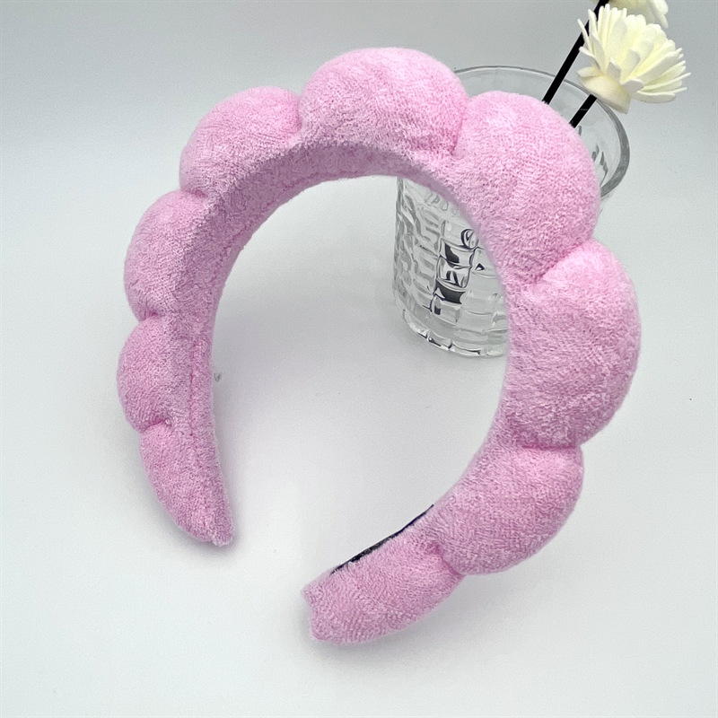 Diadema de esponja antideslizante para mujer, diadema desmaquillar mujer diadema para limpieza facial bandas para el cabello de Spa de Yoga cinta pelo desmaquillar felpas cabello mujer cintillo skincare cinta pelo niña: YELLOW