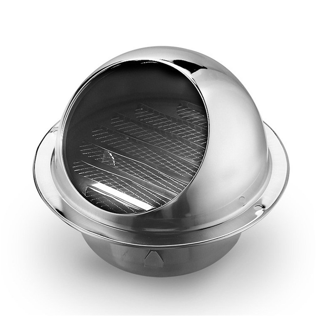 Grille d'aération murale conduit Ventilation extracteur sortie persiennes hémisphère 304 inox couvercle d'aération hotte sortie