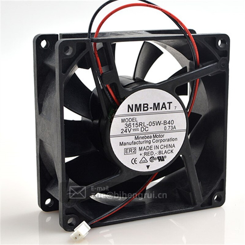 Original NMB 3615RL-05W-B40 9238 9CM 24VDC 0.73A 92*92*38mm 118.6 CFM ball bearing waterproof inverter axial cooling fan