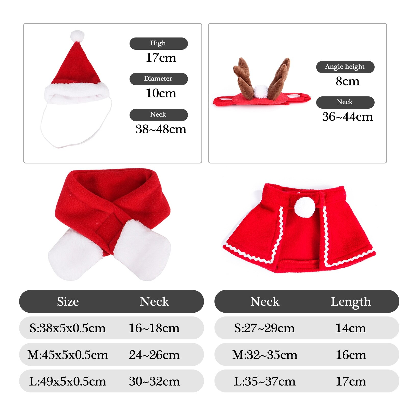 Christmas Cat Clothes Small Dogs Cats Santa Costume Kitten Puppy Outfit Hoodie Warm Winter Pet Dog Clothes Clothing Accessories^