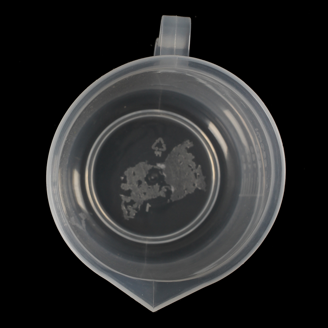 Laboratory 250mL Capacity Clear White Plastic Measuring Cup