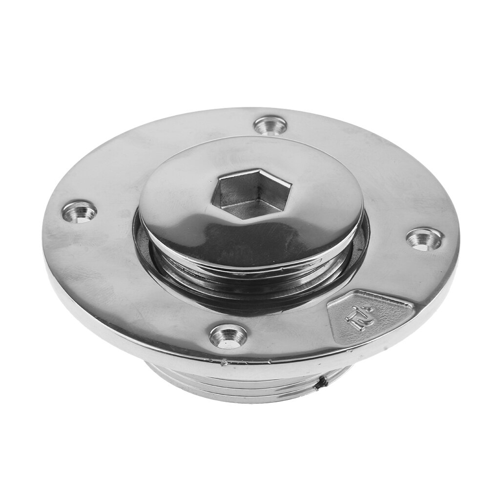 50mm Stainless Steel Fuel Tank Deck Filler with Cap Hardware for Boat