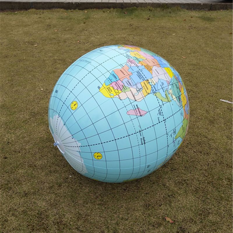 Store oppustelige klode 90cm tidlige uddannelsesmæssige oppustelige jord verden geografi kloden kort ballon legetøj strand bold børn legetøj