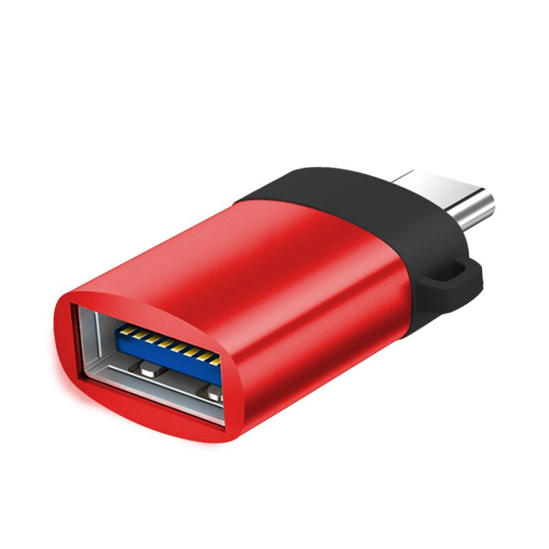 OTG Type-c Usb C Adapter Micro Type c Usb-C Usb 3.0 Charge Data Converter For Samsung Galaxy S10 s9 note 8 a5 One plus Usbc: Red