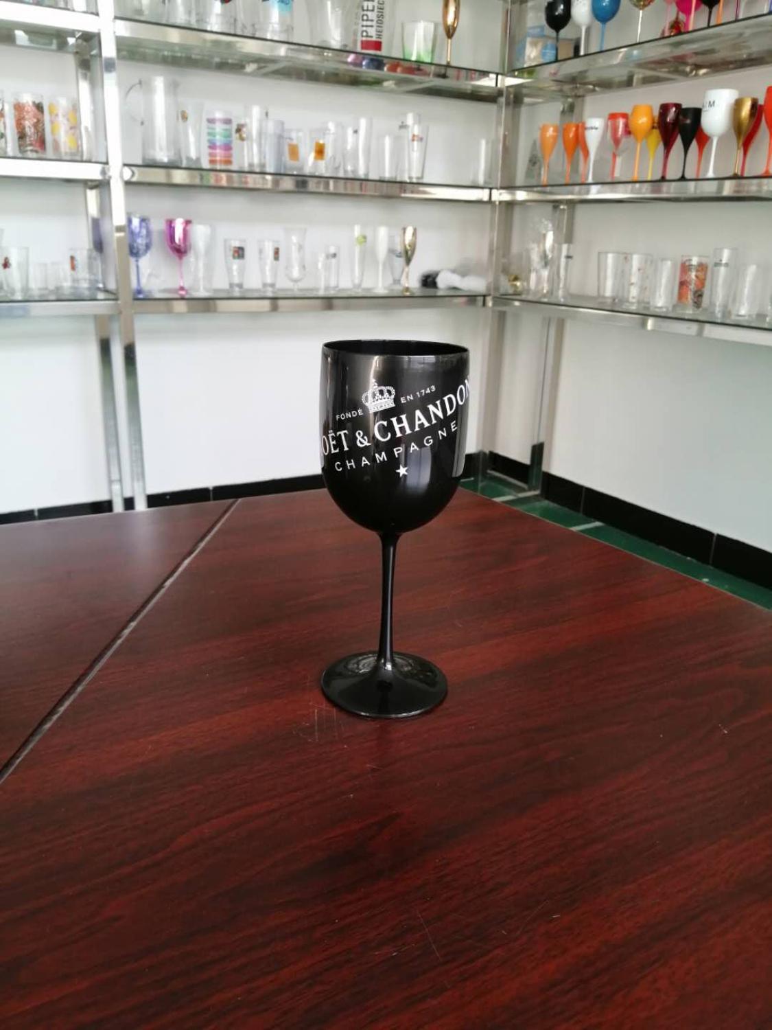 Cocktail party weiß champagner auto cocktail glas champagner glas becher galvani kunststoff bier glas whisky glas: 1pcs Black white