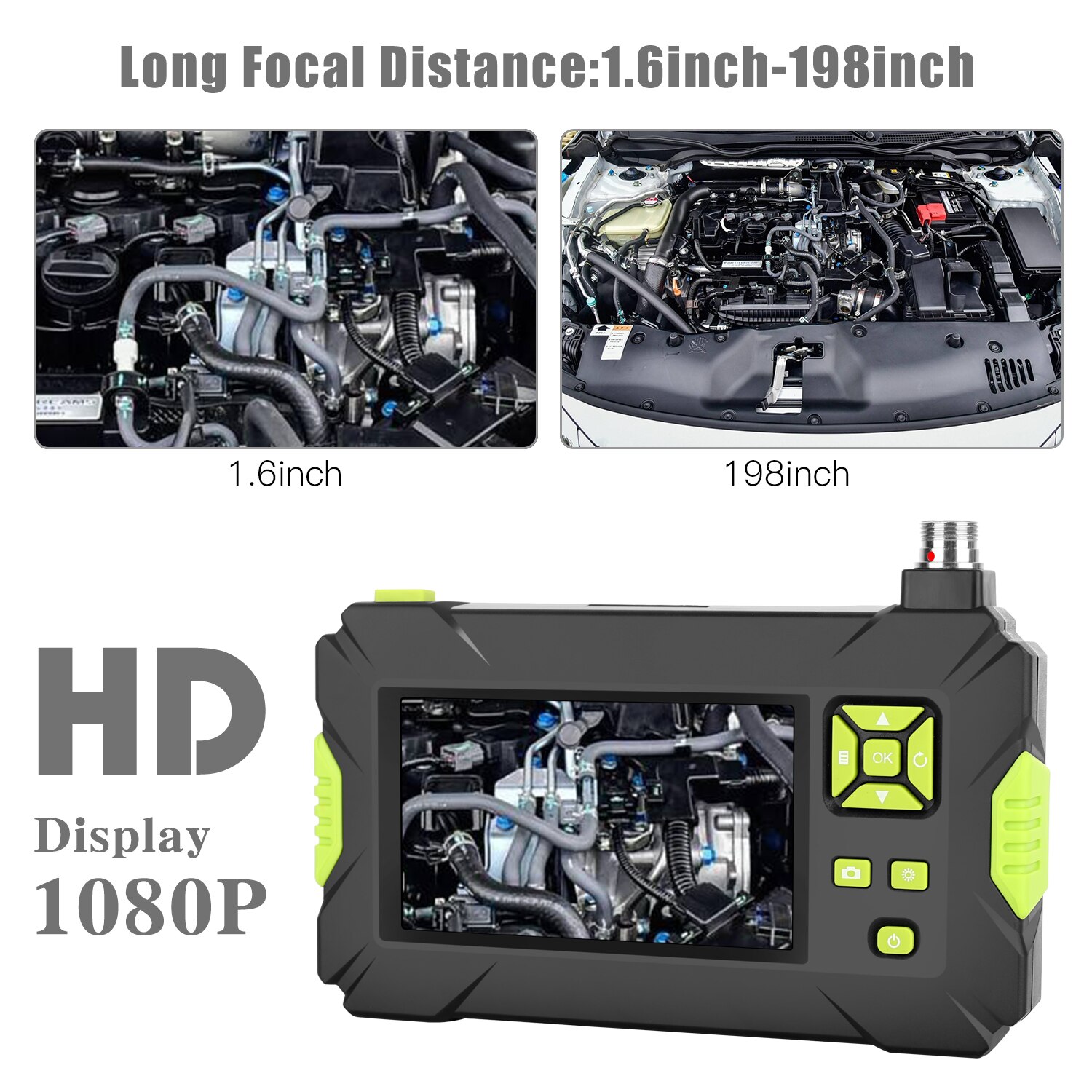 2 M/5 M/10 M 4.3 pouces écran couleur LCD 1080P P30 Endoscopes portables avec 8 led