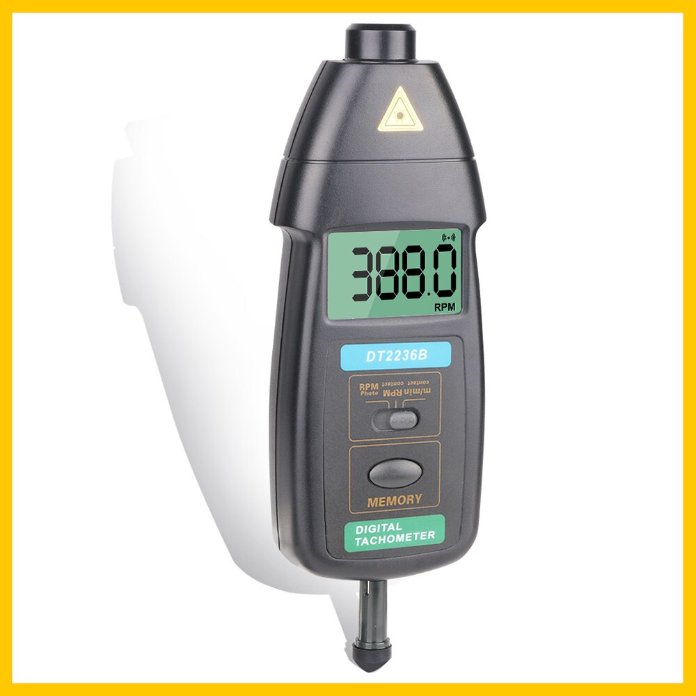 Tacómetro RZ DT2236B, sensor de velocidad de superficie con vailes de flauta para medir la velocidad y la longitud del cable