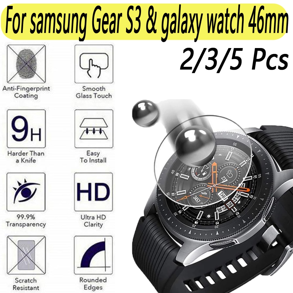 Cover Voor Samsung Gear S3 Frontier Beschermende Film Bescherming Voor Samsung Galaxy Horloge 46 Gehard Glas Screen Anti-Vingerafdruk