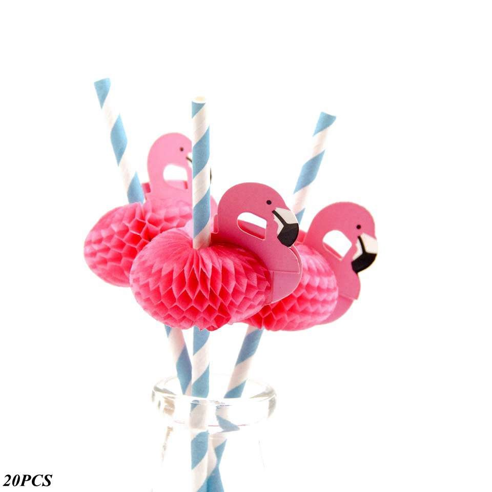 20 stk flamingo cupcake toppers gjør-det-selv kaker topper picks ananas topper bryllup/bursdagsfest dekorasjon baby shower rekvisita: 20 stk 925 blå