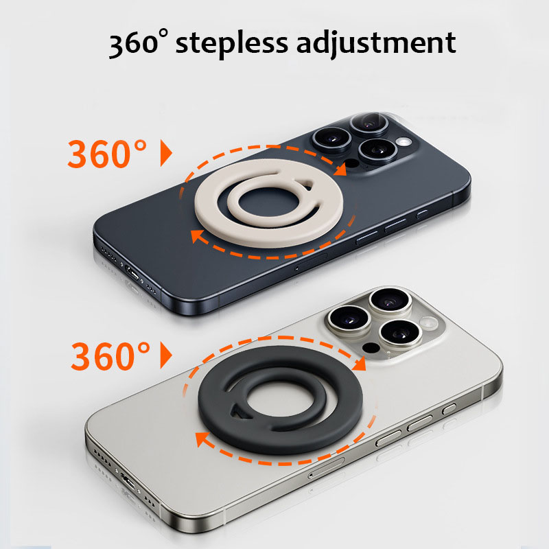 Newest Silicone double side MagSafe ring Magnetic Phone Stand silicone Holder Support for iPhone 13 14 15 16