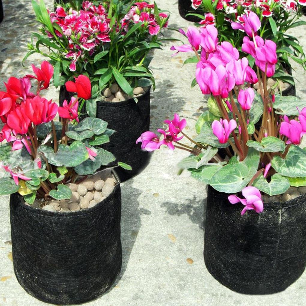 1pc Black Garden Plant Grow Bag Vegetable Flower Pot Planter DIY Potato Garden Pot Plant Eco-Friendly Grow bag