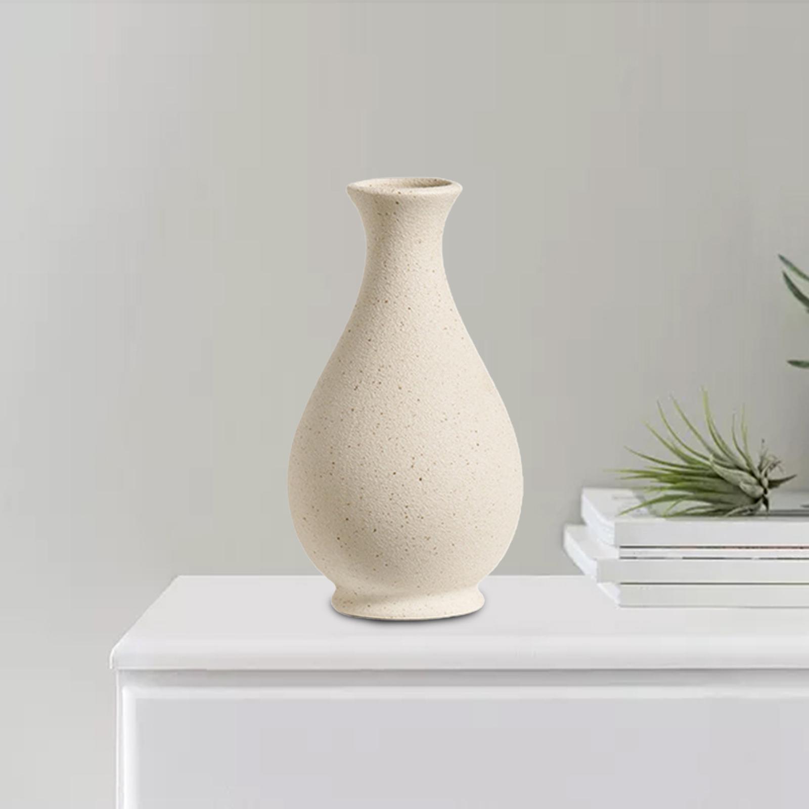 Modern Ceramic Vase Plant Pots Flower Arrangement Dry Flower Vase Flowerpot for Office Desktop Interior Living Room Decor