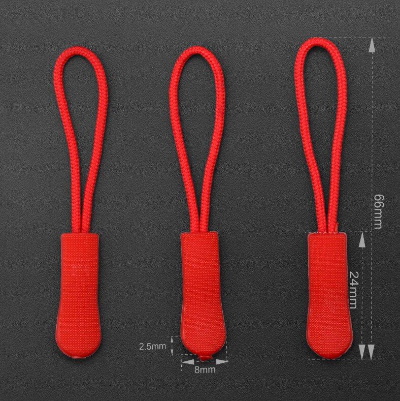 30 stücke 7cm Reißverschluss ziehen Mehrfarbig rutschfeste fluoreszierende Reißverschluss Unterhose seil Abzieher für bekleidung tasche sportwear 003
