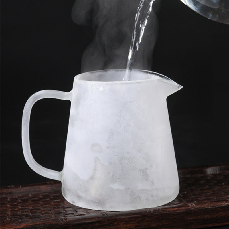 Värmebeständig glas tekanna kinesiskt teservis tillbehör chahai förtjockat borosilikatglas mjölkkanna kaffekanna vattenkanna