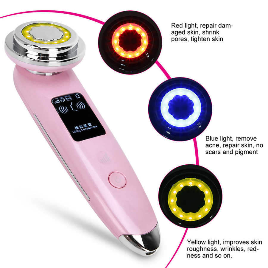 Vibration Face Lifting Tightening Face Care Machine 5 Gears Photon Light Therapy Machine