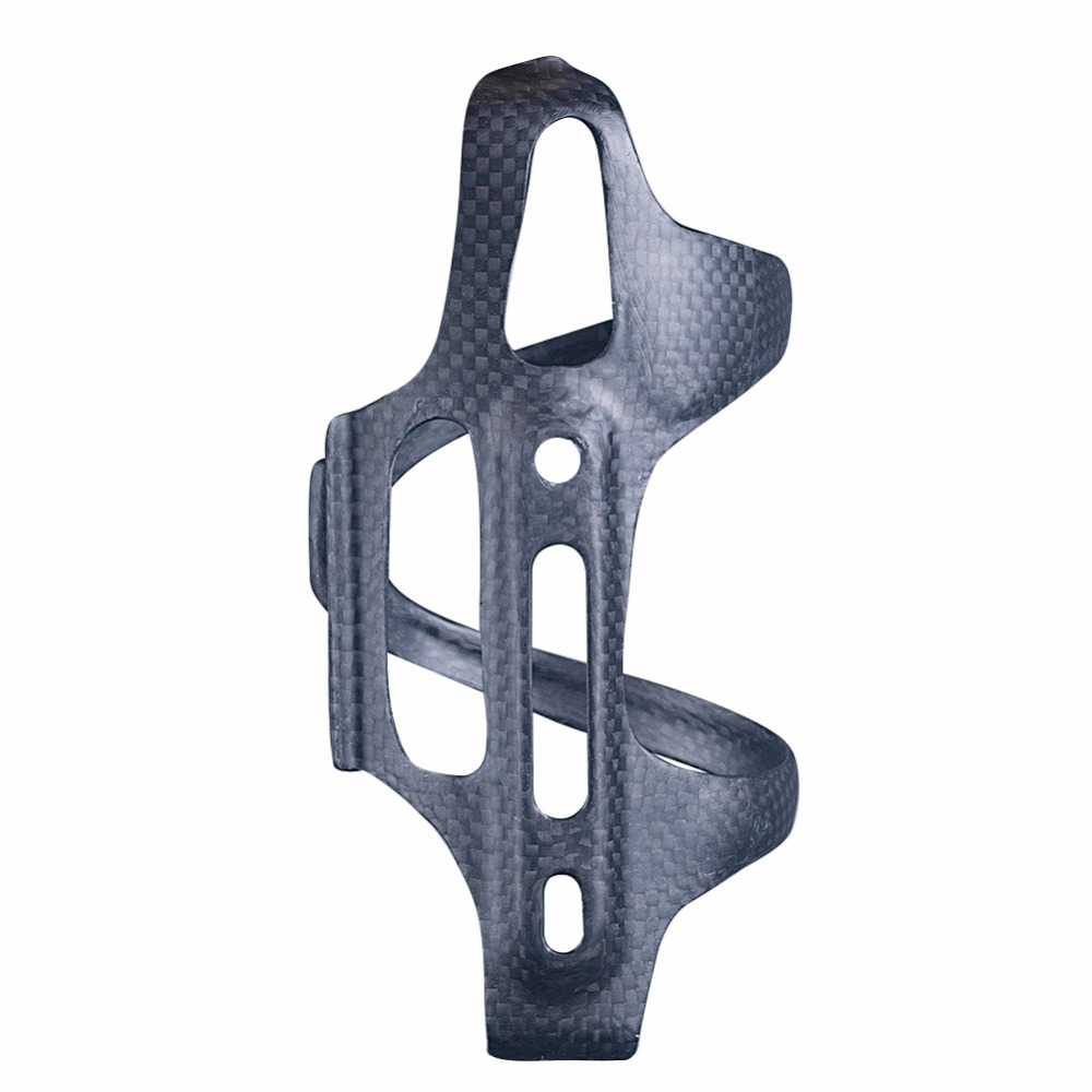 Portabotellas para bicicleta de montaña o carretera, soporte lateral de material carbono 3K de 20g mate/brillante para bebida de agua en el ciclismo