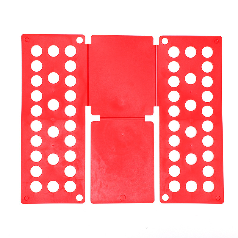 Planche magique à plier le linge pour adultes et enfants, accessoire pour le pliage rapide des vêtements et t-shirts: Red