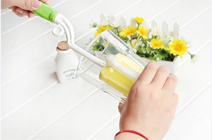 Baby Fles Borstels Tepel Nylon Borstelharen Plastic Borstel Set Cup Borstel Fles Fles Zuigfles Borstels