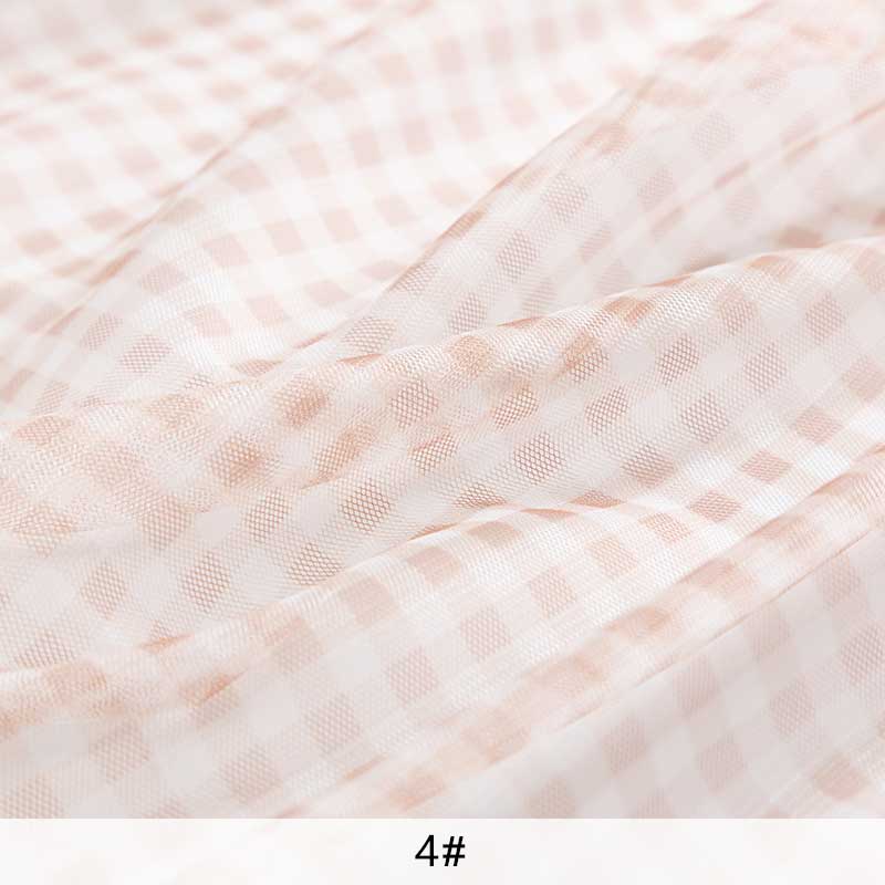 Tela de encaje a cuadros, tela de tul transparente, decoración de boda, suministros para eventos de Navidad, 45x135 Cm, TJ1178: XL / Azul