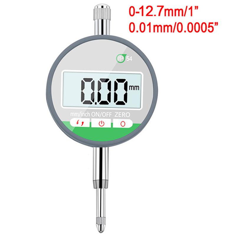 IP54 Digital Dial Indicator 0-12.7mm High-precision Measurement Dust-proof Touch Screen Digital Percentage Indicator