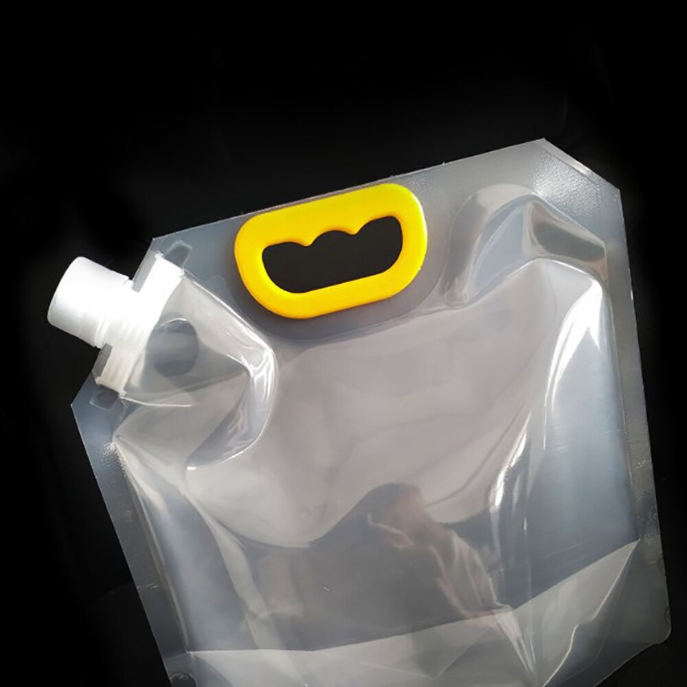 1.5/2.5/5L wyczyść torby robić picia napoje kolby torba na alkohol składany wielokrotnego użytku plastikowe wylewki robić napojów robić piwa soja kawa z mlekiem