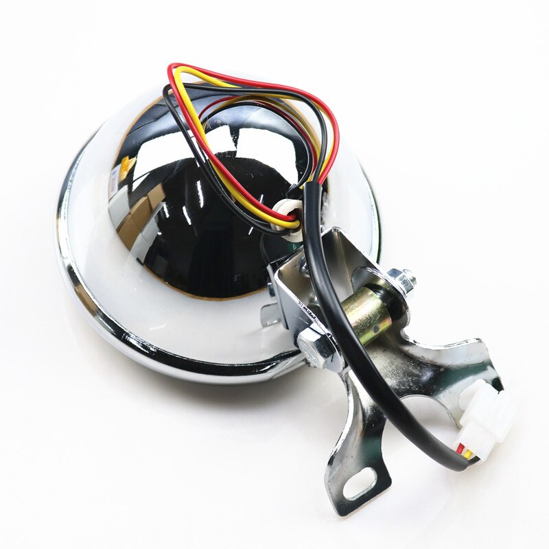 Motorcycle Chrome 5 &quot;Led Steel Koplamp Voor Harley Cruiser Chopper Touring Cafe Racer Bobber Dyna Sportster Springer Custom