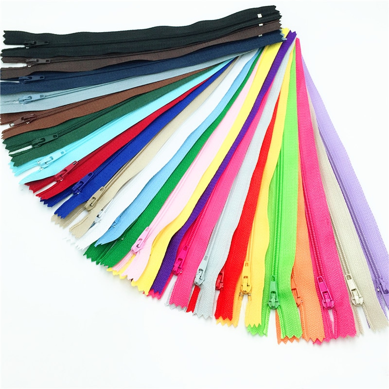 (14 inch ) 35 cm stuks 3#  10 nylon spoelritsen voor kleermakerswerk (kleur naar keuze)
