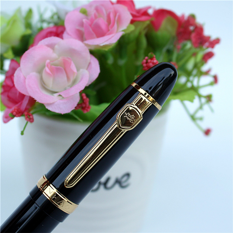 JINHAO 159 18KGP 0.7mm MEDIUM BROAD NIB FOUNTAIN PEN free with a black pen pouch 8 COLORS FOR CHOOSE