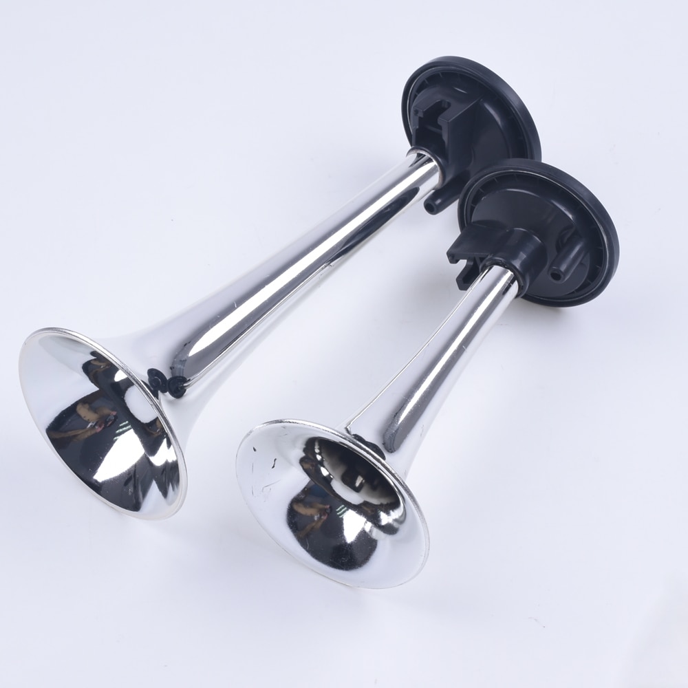 Bocina doble de aire para coche, claxon para camión, tren, barco, súper fuerte, 12 V, con compresor
