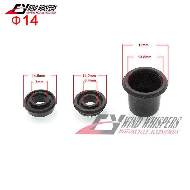 Motorfiets universele Koppeling en rem master cilinder oliekeerringen ring Seals rubber diameter: 12.7mm 14mm 15.87mm 19mm