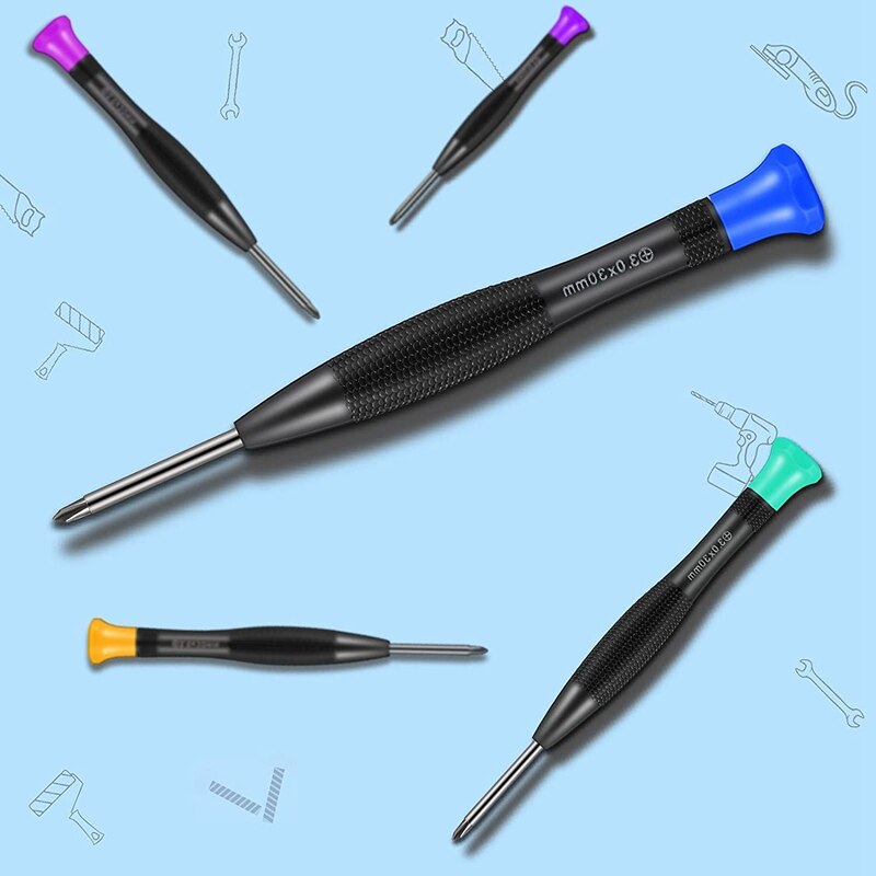 -24 Pcs Precision Magnetic Screwdriver Set with Flathead /Star Screwdrivers for Repairing Eyeglass Phone Watch Computer