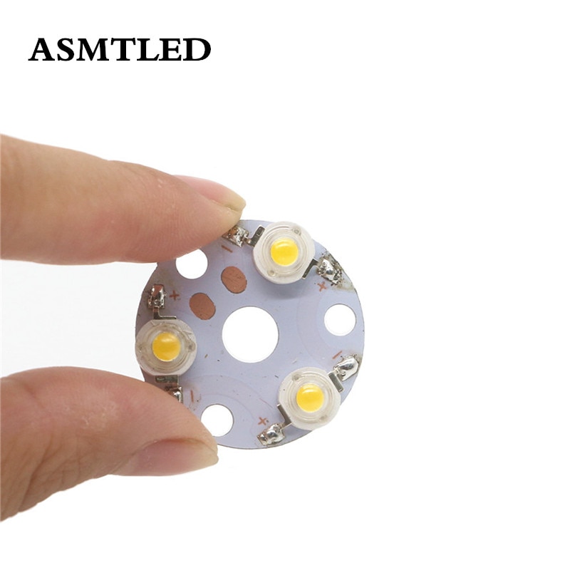 1pcs 3W 5W 7W LED Cree Emitting Diode LEDs Chip 1W Chips With 23mm 30mm 48mm Aluminum PCB For DIY Flashlight Spotlight