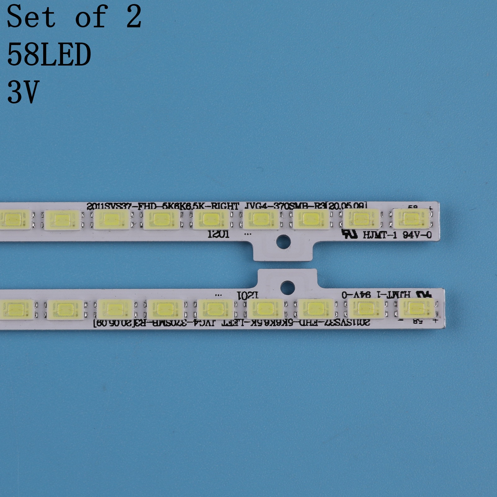 2 Stck 41CM LED-hintergrundbeleuchtung streifen für UE37D6500 UE37D6100SW UE37D5500 UE37D552 UE37D5000 UE37D6100 LD370CSB-C1 LD370CGB-C2 T370HW05