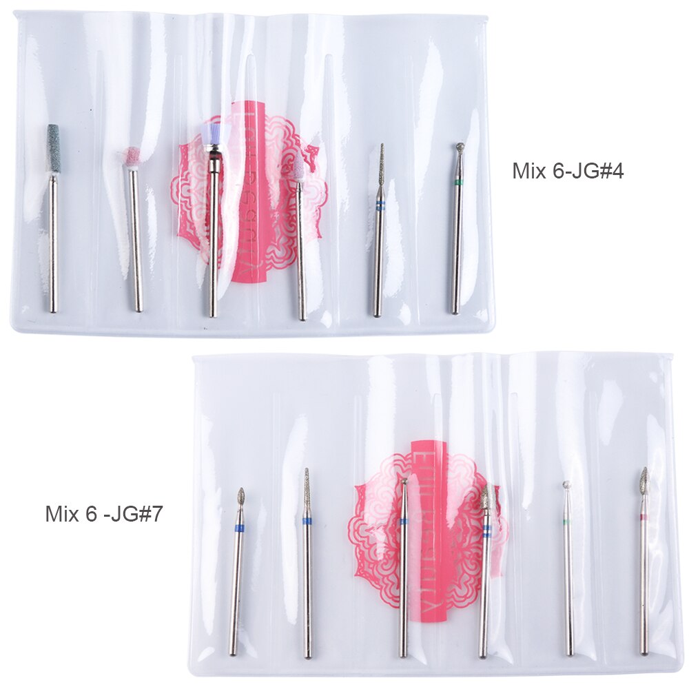 Uds diamante cortadores para uñas de manicura brocas Rotary Burr de archivos Molino de cepillo eléctrico amoladora corindón herramientas BEJG