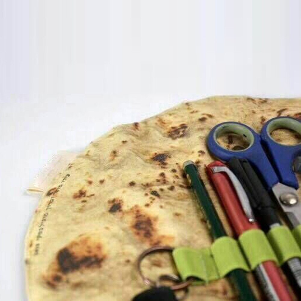 Transer De Imitatie Pannenkoek Pizza Briefpapier schaar Tool Gerold Collection Tas etui S20 35