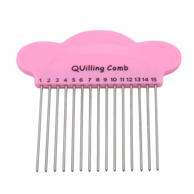 Paper Quilling Comb Tool Paper Craft Tool Plastic Creat Loops Accessory Supply Handmade Craft DIY: pink