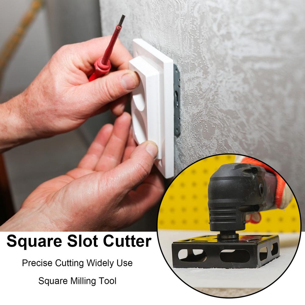 Stainless Steel Square Slot Cutter Precise Cutter Smooth Cutting Surface Slotting Cutter Rack Accessories Plastic Metal Mounting