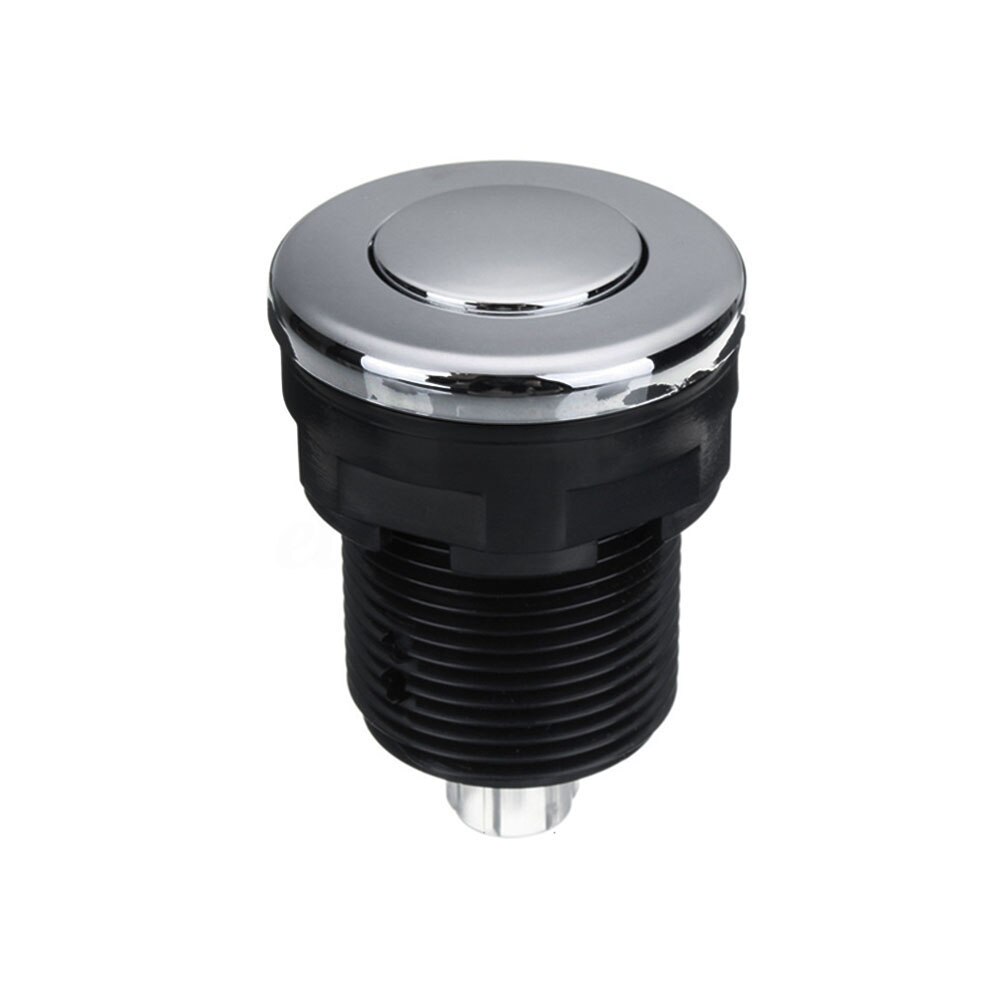 Stainless Steel Easy Install Garbage Disposal On Off Push Button Home Spa Massage Bathtub Pneumatic Air Button Switch: 34mm mounting hole