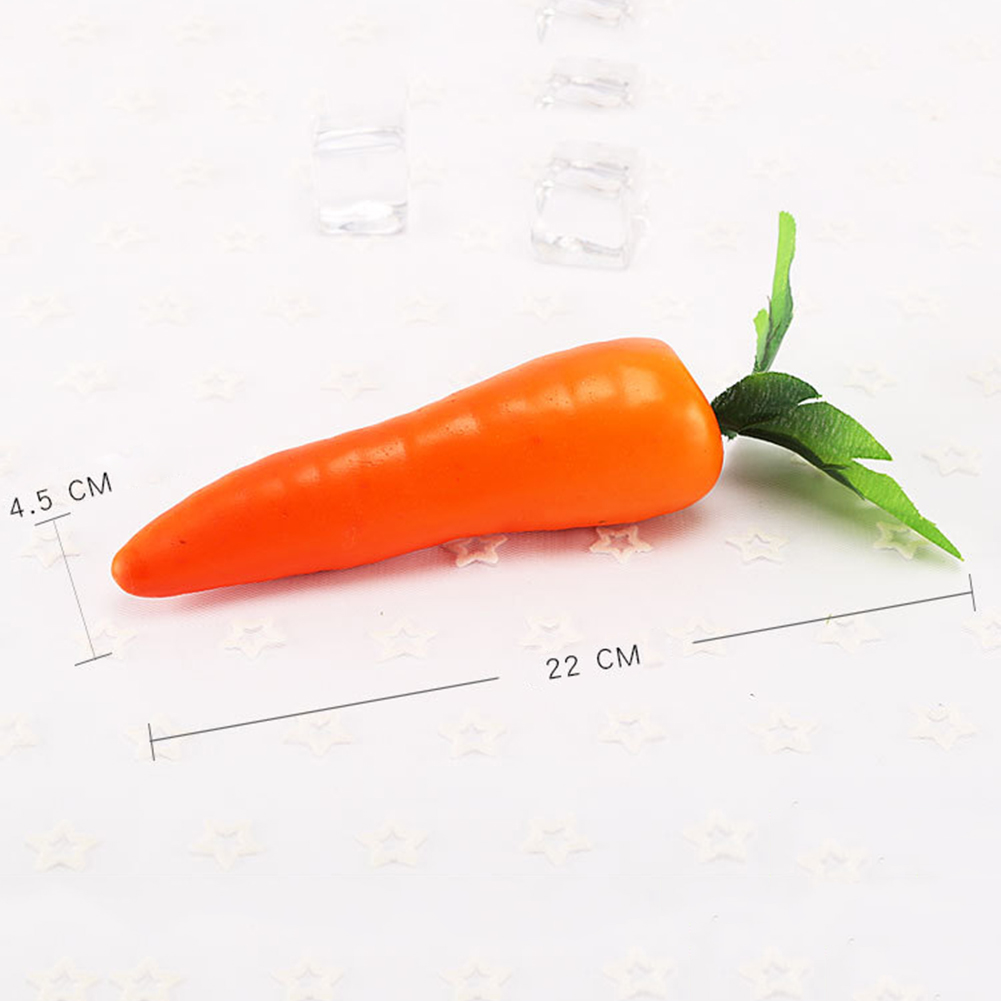 1 Uds. Zanahorias Mini espuma de plástico Artificial zanahoria frutas y verduras baya tienda hogar cocina accesorios de fotografía decorativos