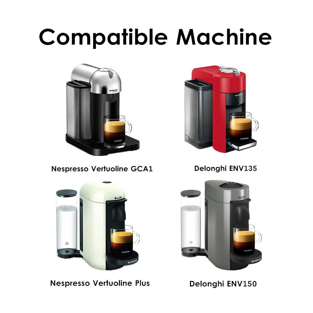 230ml genopfyldelige kaffekapsler miljøvenlige kapsler i rustfrit stål til vertuoline maskine delonghi env 150/  plus gca 1