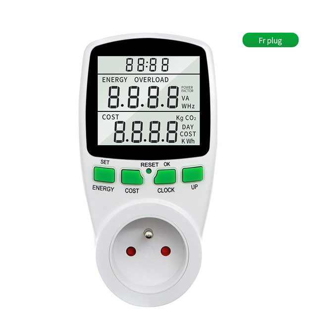 Wattmeter, digitaler Leistungsmesser, Leistungsmessung, Abrechnungssteckdose, Stromzähler-Steckdose, multifunktionale Steckdosenleiste: verrotten