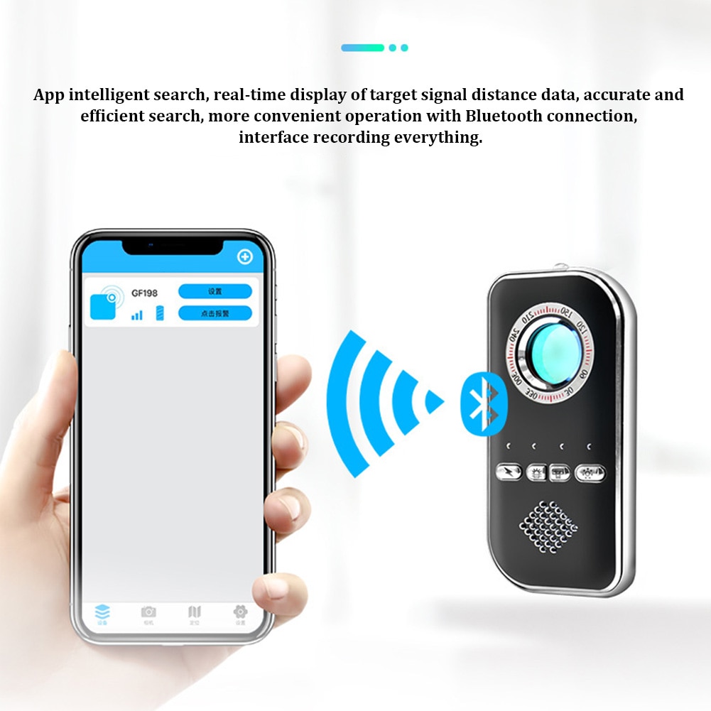 Proteção de privacidade acampamento anti roubo mini portátil app controle caminhadas usb recarregável sistema alarme infravermelho detector bluetooth