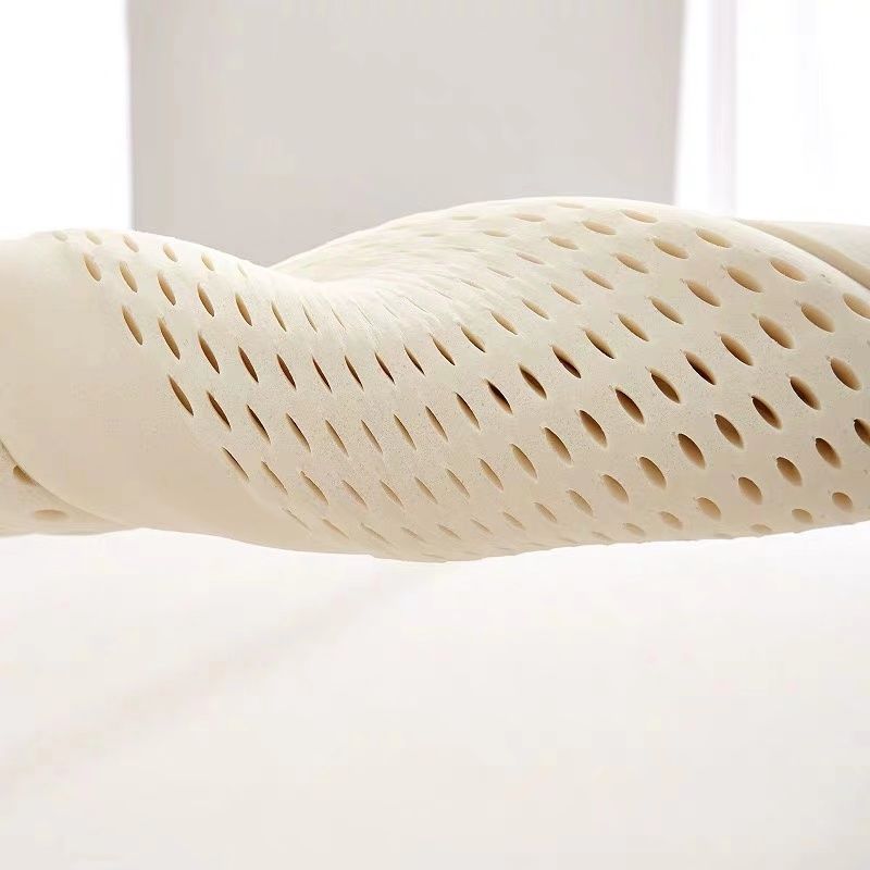 Dunne kleine slaapkussens van latex, laag orthopedisch, voor nekpijn, nekbescherming, drukkussen, natuurlijk latex hoofdkussen 60 x 40cm