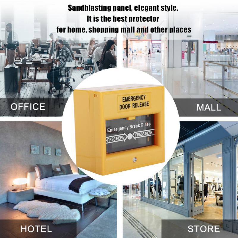 Fire Emergency Exit Alarm Knop Release Security Glasbreuk Alarm Knop Brandwerende Materialen